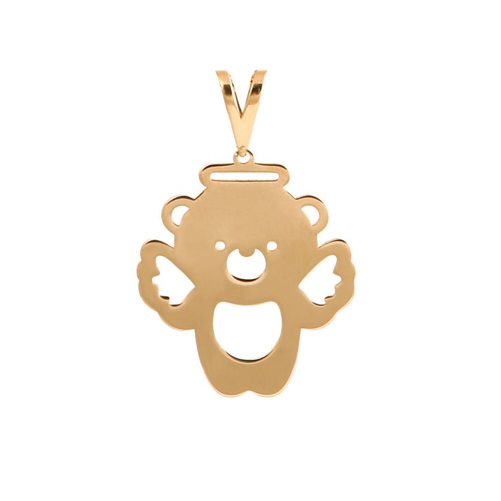 پلاک طلا زنانه طلا 18عیار طرح خرس بالدار پلاک طلا زنانه طلا 18عیار طرح خرس بالدار