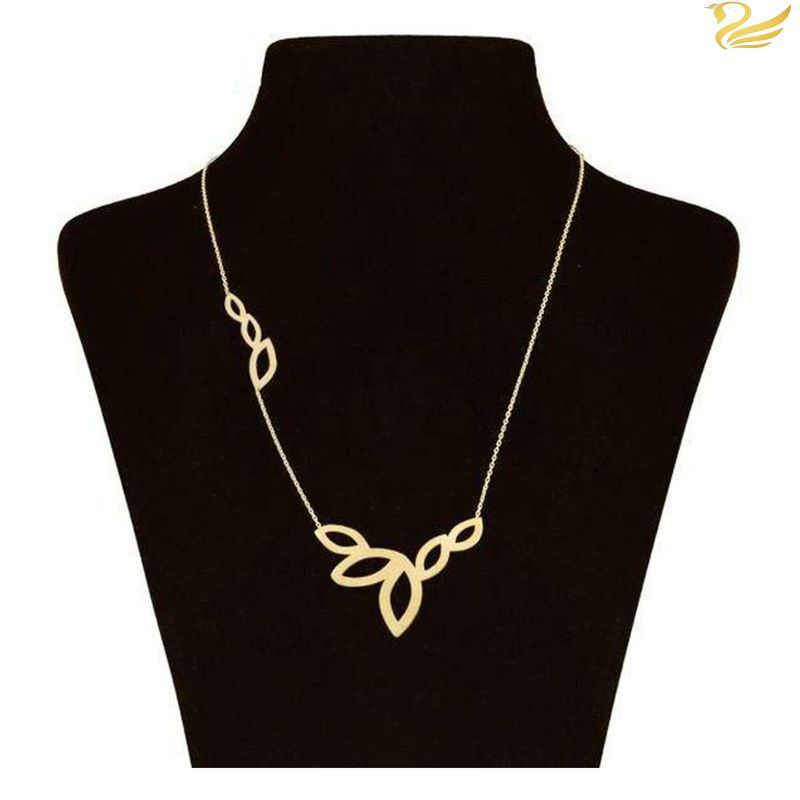 گردنبند طلا 18عیار زنانه طرح گلبرگ گردنبند طلا 18عیار زنانه طرح گلبرگ