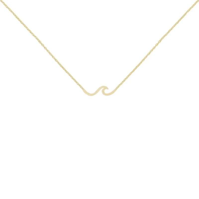 گردنبند طلا 18عیار طرح موج گردنبند طلا 18عیار طرح موج