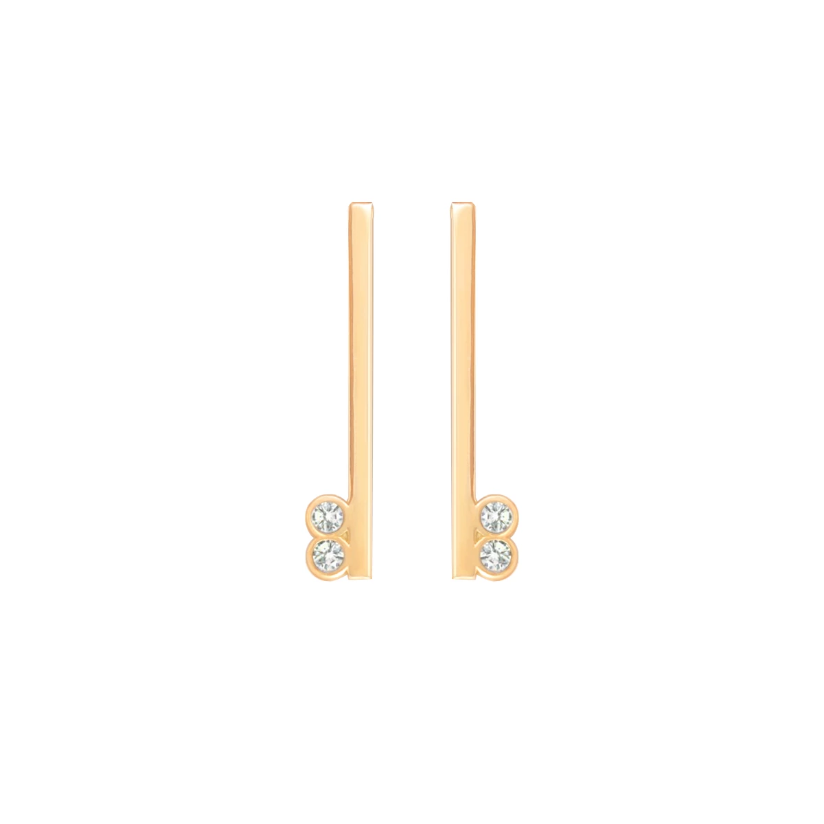 گوشواره طلای 18 عیار بان گالری مدل امتداد رویا-1.52 گوشواره طلای 18 عیار بان گالری مدل امتداد رویا-1.52