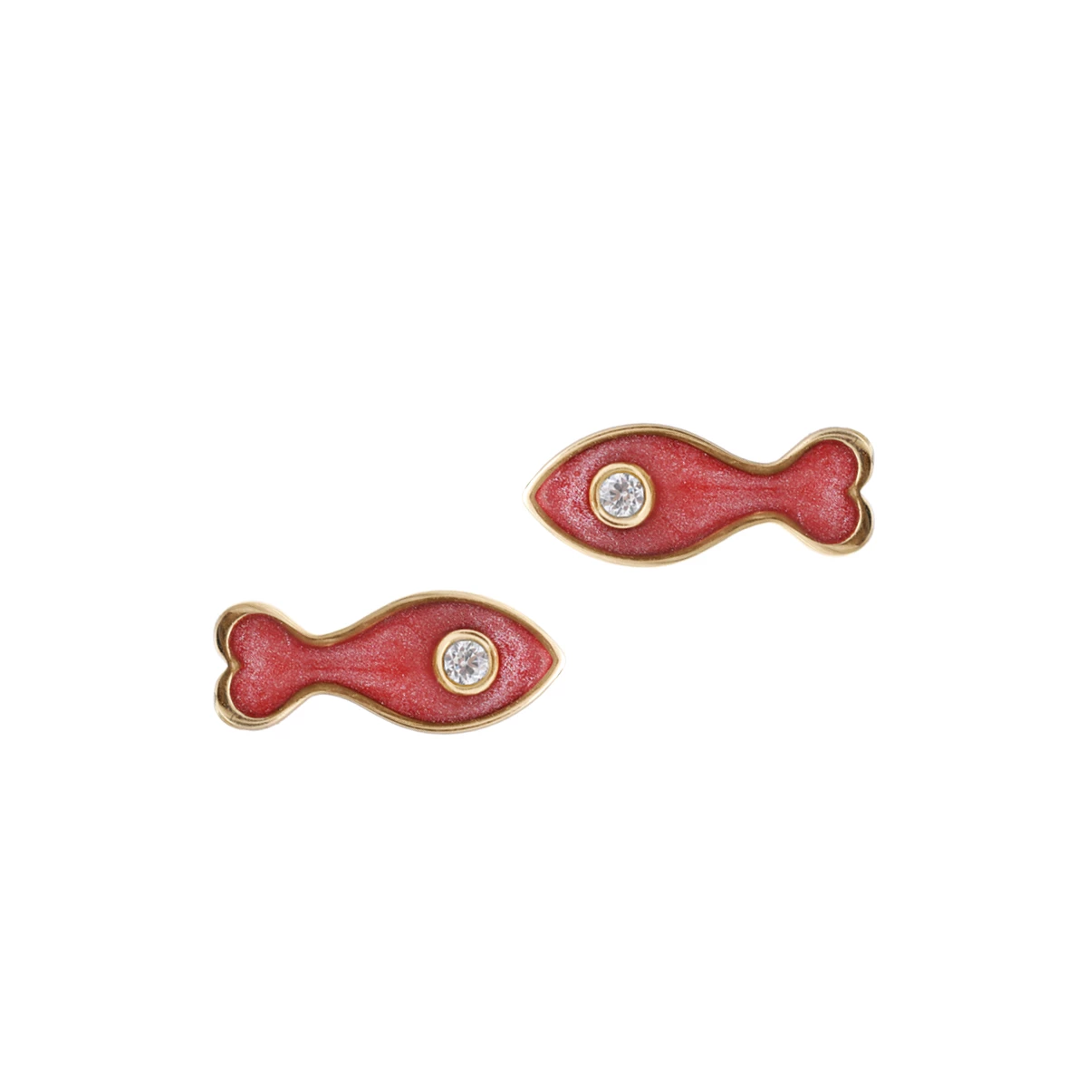 گوشواره طلای 18 عیار بان گالری مدل ماهی گلی-1.26 گوشواره طلای 18 عیار بان گالری مدل ماهی گلی-1.26