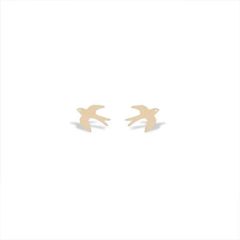 گوشواره طلا 18عیار طرح پرستو گوشواره طلا 18عیار طرح پرستو