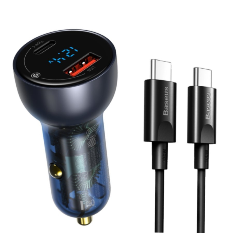 شارژر فندکی باسئوس مدل TZCCKX_0G به همراه کابل تبدیل USB-C شارژر فندکی باسئوس مدل TZCCKX_0G به همراه کابل تبدیل USB-C