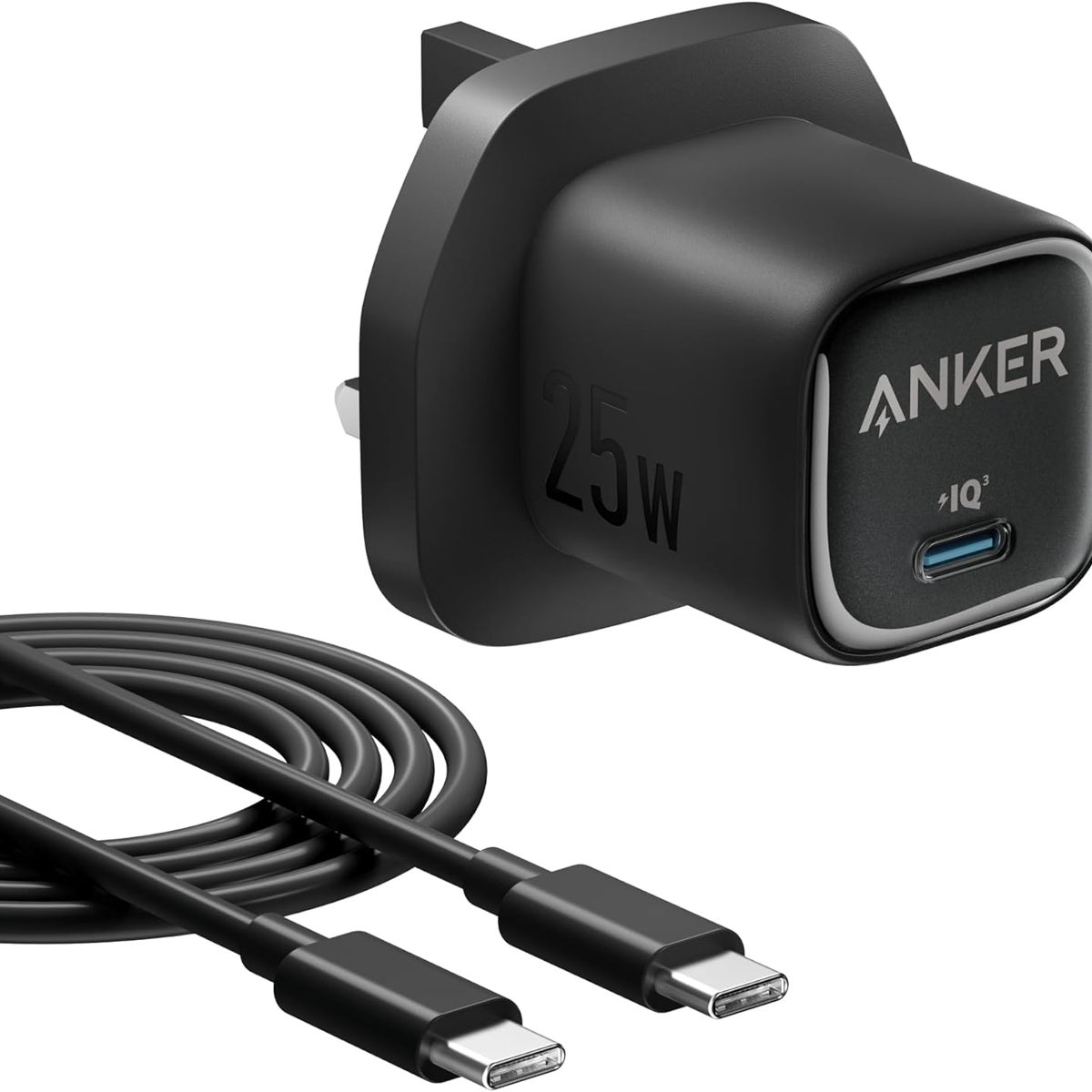 شارژر دیواری انکر مدل UK plug A2656 توان 25 وات به همراه کابل دو سر تایپ سی شارژر دیواری انکر مدل UK plug A2656 توان 25 وات به همراه کابل دو سر تایپ سی