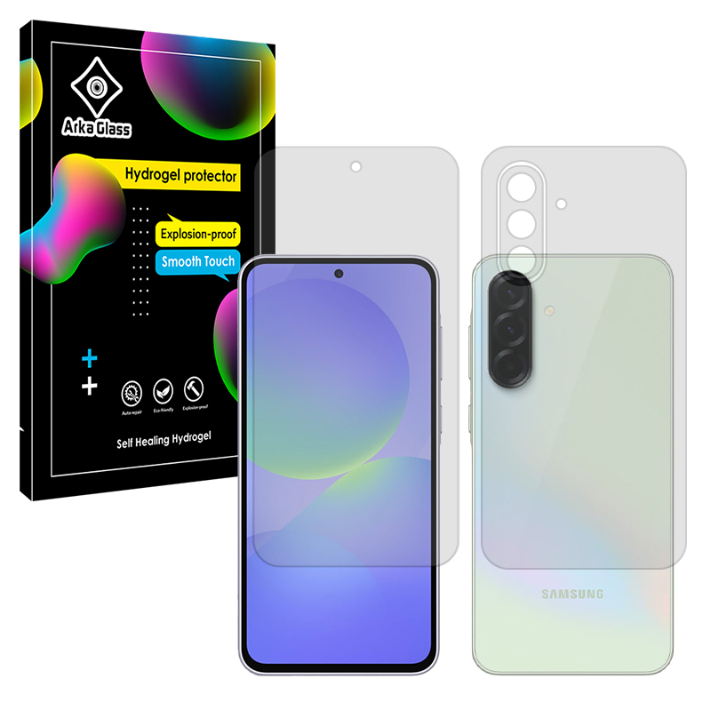 محافظ صفحه نمایش مات آرکا گلس مدل Tough مناسب برای گوشی موبایل سامسونگ Galaxy A36 به همراه محافظ پشت گوشی محافظ صفحه نمایش مات آرکا گلس مدل Tough مناسب برای گوشی موبایل سامسونگ Galaxy A36 به همراه محافظ پشت گوشی