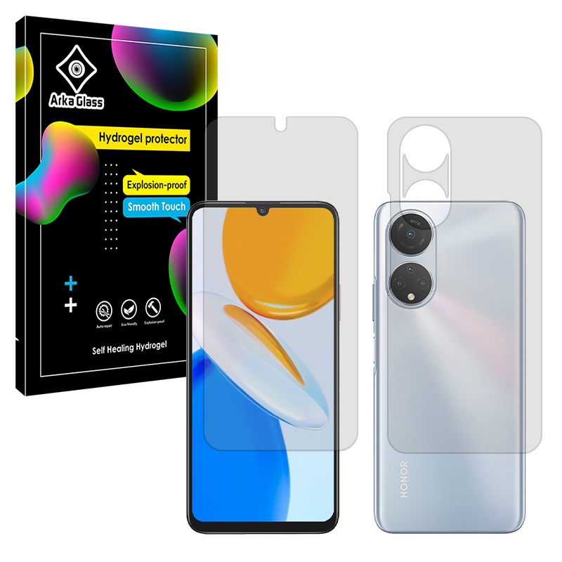 محافظ صفحه نمایش شفاف آرکا گلس مدل Tough مناسب برای گوشی موبایل آنر X7 به همراه محافظ پشت گوشی محافظ صفحه نمایش شفاف آرکا گلس مدل Tough مناسب برای گوشی موبایل آنر X7 به همراه محافظ پشت گوشی
