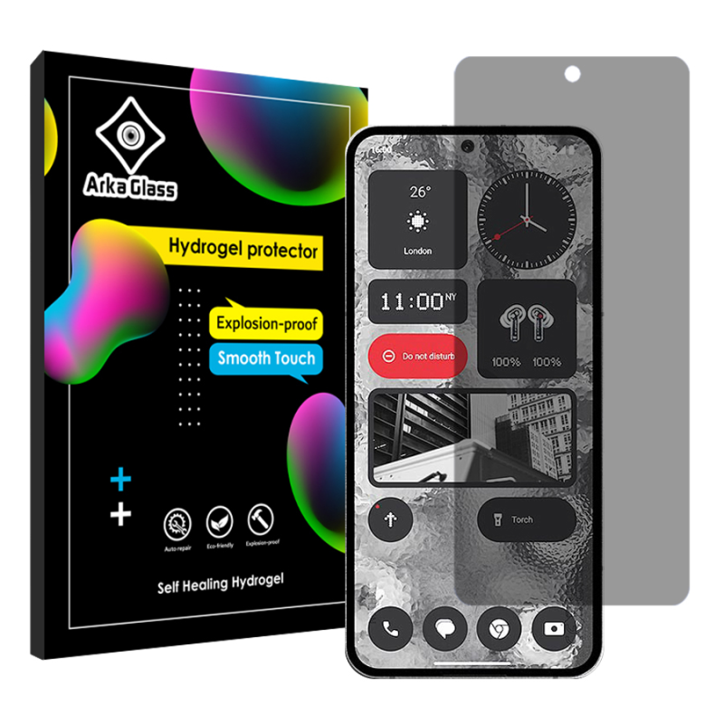 محافظ صفحه نمایش حریم شخصی آرکا گلس مدل Tough مناسب برای گوشی موبایل ناتینگ فون 2 محافظ صفحه نمایش حریم شخصی آرکا گلس مدل Tough مناسب برای گوشی موبایل ناتینگ فون 2