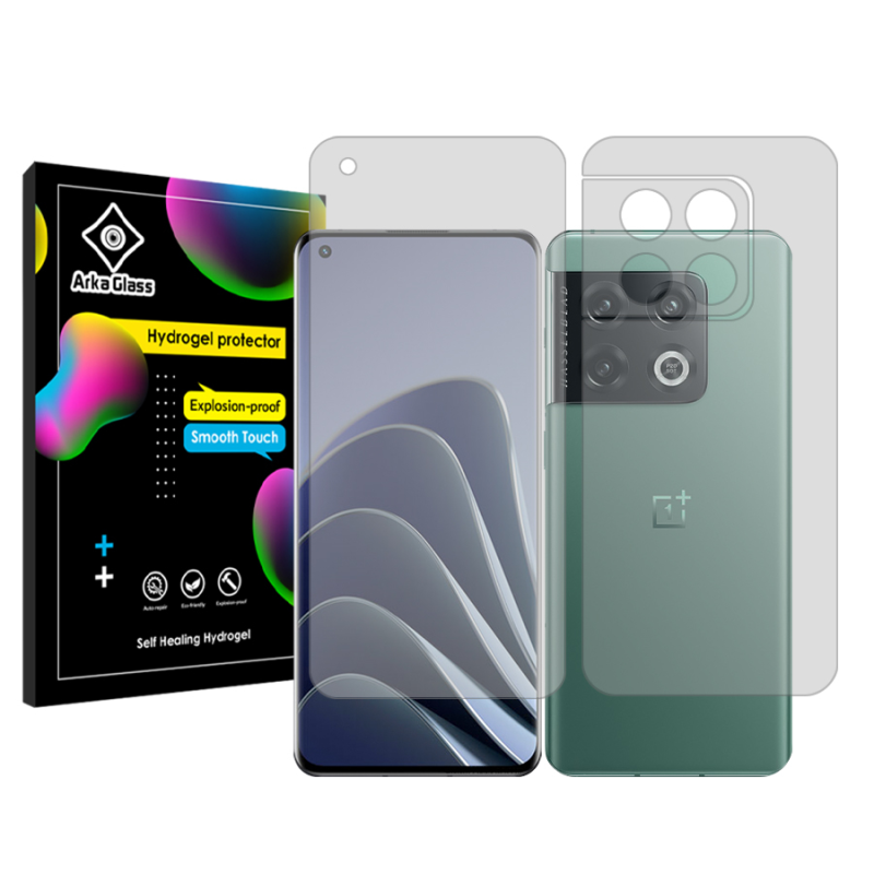 محافظ صفحه نمایش شفاف آرکا گلس مدل Tough مناسب برای گوشی موبایل وان پلاس 10 Pro به همراه محافظ پشت گوشی محافظ صفحه نمایش شفاف آرکا گلس مدل Tough مناسب برای گوشی موبایل وان پلاس 10 Pro به همراه محافظ پشت گوشی