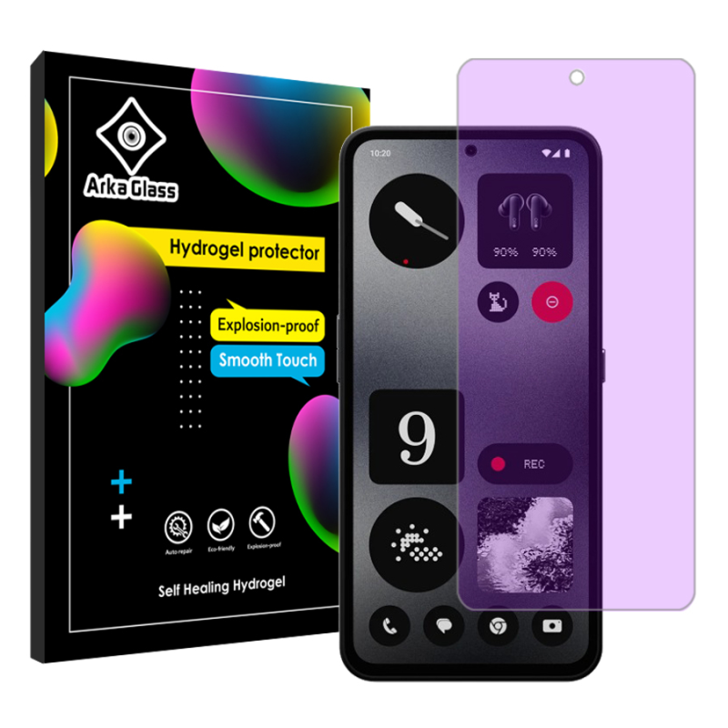 محافظ صفحه نمایش آنتی پرپل آرکا گلس مدل Tough مناسب برای گوشی موبایل ناتینگ CMF Phone 1