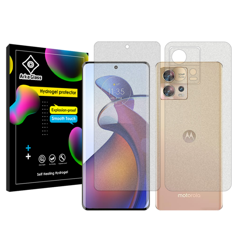 محافظ صفحه نمایش مات آرکا گلس مدل Tough مناسب برای گوشی موبایل موتورولا Edge 30 Fusion به همراه محافظ پشت گوشی محافظ صفحه نمایش مات آرکا گلس مدل Tough مناسب برای گوشی موبایل موتورولا Edge 30 Fusion به همراه محافظ پشت گوشی