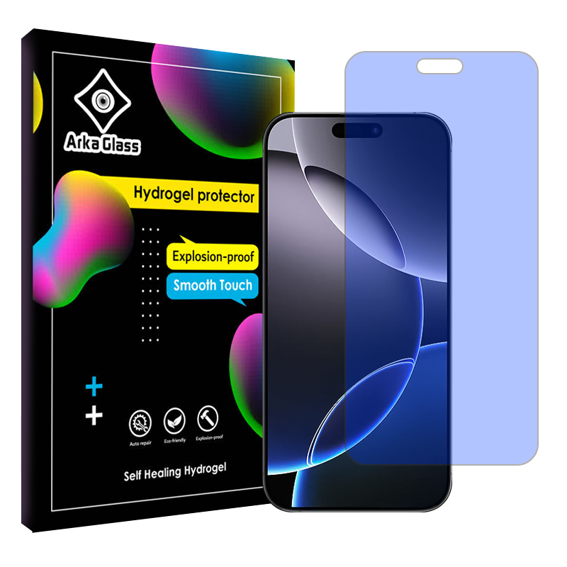 محافظ صفحه نمایش آنتی بلو آرکا گلس مدل Tough مناسب برای گوشی موبایل اپل iPhone 16 Pro محافظ صفحه نمایش آنتی بلو آرکا گلس مدل Tough مناسب برای گوشی موبایل اپل iPhone 16 Pro