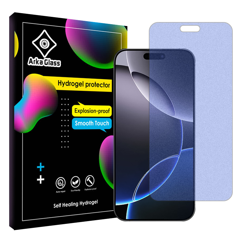 محافظ صفحه نمایش مات ضد اشعه آبی آرکا گلس مدل Tough مناسب برای گوشی موبایل اپل iPhone 16 Pro