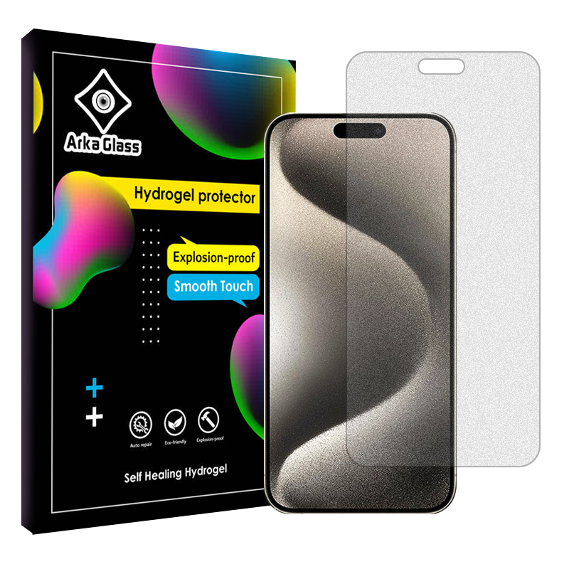 محافظ صفحه نمایش مات آرکا گلس مدل Tough مناسب برای گوشی موبایل اپل iPhone 15 Pro Max محافظ صفحه نمایش مات آرکا گلس مدل Tough مناسب برای گوشی موبایل اپل iPhone 15 Pro Max