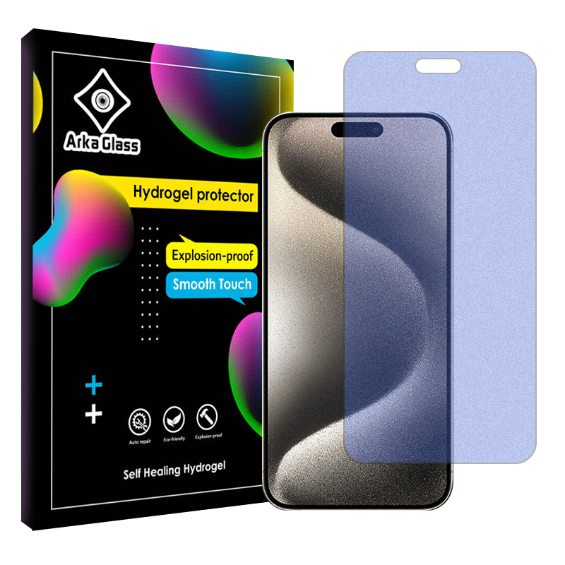 محافظ صفحه نمایش مات ضد اشعه آبی آرکا گلس مدل Tough مناسب برای گوشی موبایل اپل iPhone 15 Pro Max محافظ صفحه نمایش مات ضد اشعه آبی آرکا گلس مدل Tough مناسب برای گوشی موبایل اپل iPhone 15 Pro Max