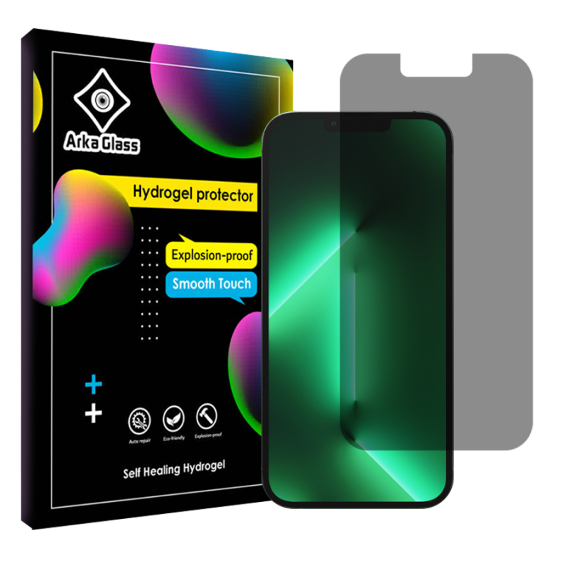 محافظ صفحه نمایش حریم شخصی آرکا گلس مدل Tough مناسب برای گوشی موبایل اپل iPhone 13 Pro Max  محافظ صفحه نمایش حریم شخصی آرکا گلس مدل Tough مناسب برای گوشی موبایل اپل iPhone 13 Pro Max