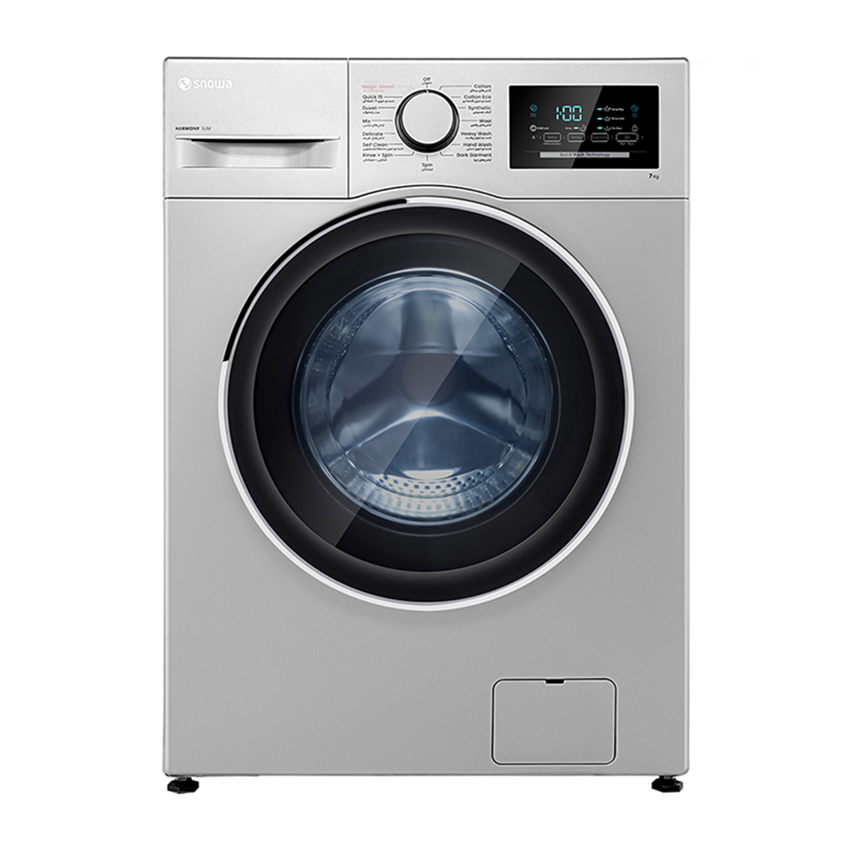 ماشین لباسشویی اسنوا 7 کیلویی سری هارمونی اسليم SWM-71157