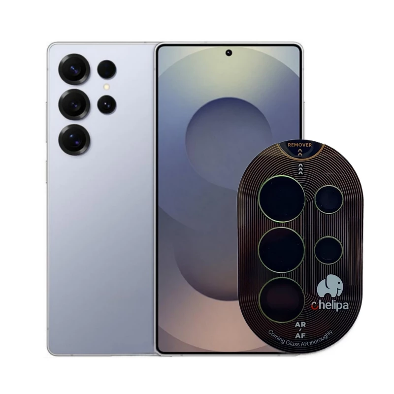 محافظ لنز دوربین گوشی سامسونگ Galaxy S25 Ultra چلیپا مدل Titanium-سبز محافظ لنز دوربین گوشی سامسونگ Galaxy S25 Ultra چلیپا مدل Titanium-سبز