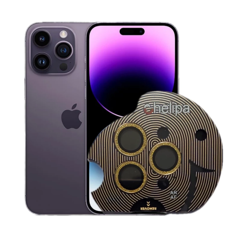 محافظ لنز دوربین گوشی اپل iPhone 14 Pro چلیپا مدل shine-هفت رنگ محافظ لنز دوربین گوشی اپل iPhone 14 Pro چلیپا مدل shine-هفت رنگ