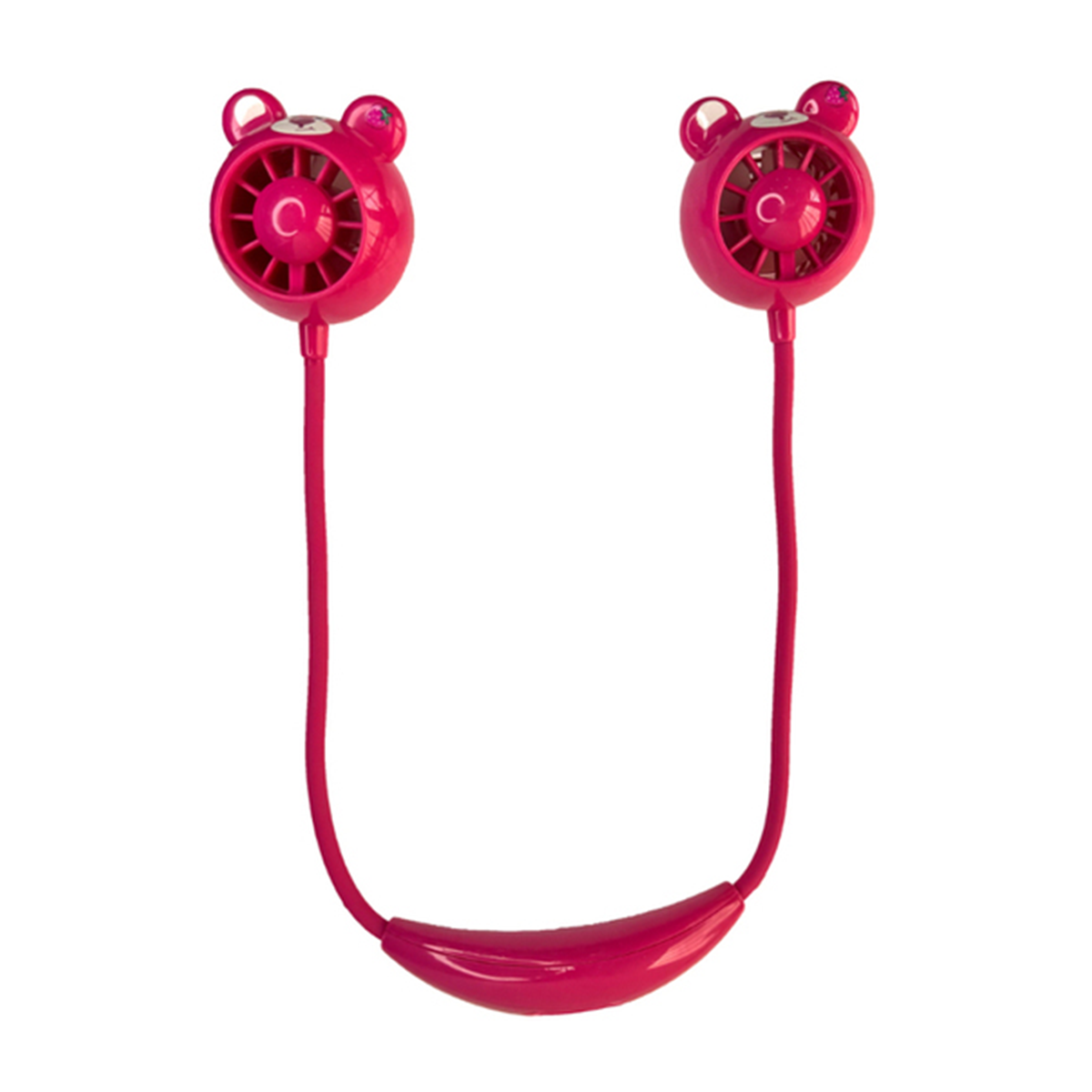 پنکه گردنی مدل عروسکی-صورتی پنکه گردنی مدل عروسکی-صورتی