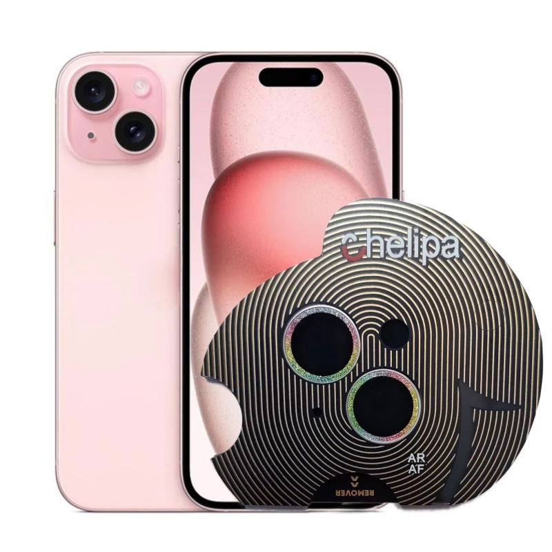محافظ لنز دوربین گوشی اپل iPhone 15 چلیپا مدل shine-هفت رنگ محافظ لنز دوربین گوشی اپل iPhone 15 چلیپا مدل shine-هفت رنگ