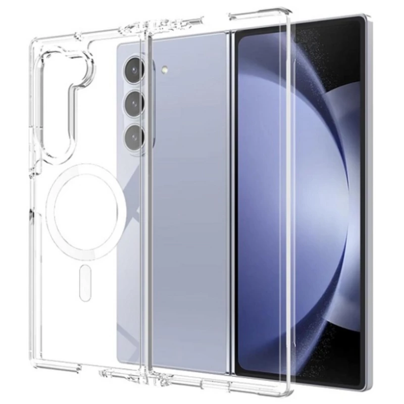 کاور زیفرند گوشی سامسونگ Galaxy Z Fold 6 مدل Anti Shock Magsafe-بی رنگ شفاف کاور زیفرند گوشی سامسونگ Galaxy Z Fold 6 مدل Anti Shock Magsafe-بی رنگ شفاف