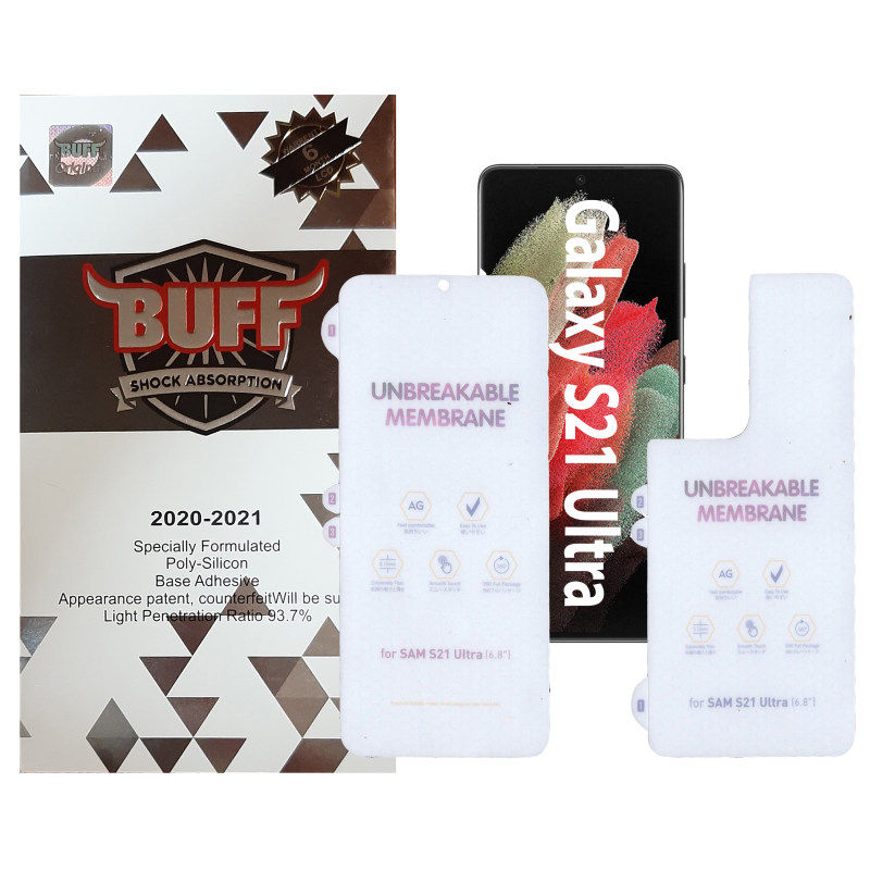 محافظ صفحه نمایش و پشت گوشی سامسونگ Galaxy S21 Ultra بوف مات مدل Hydrogel-Matte محافظ صفحه نمایش و پشت گوشی سامسونگ Galaxy S21 Ultra بوف مات مدل Hydrogel-Matte