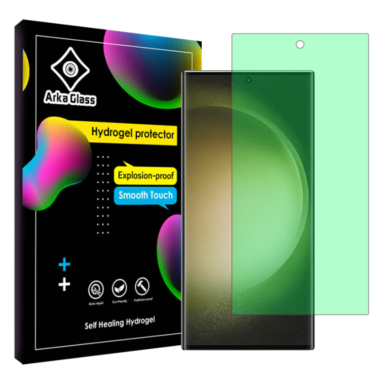 محافظ صفحه نمایش گرین لایت آرکا گلس مدل Tough مناسب برای گوشی موبایل سامسونگ Galaxy S23 Ultra