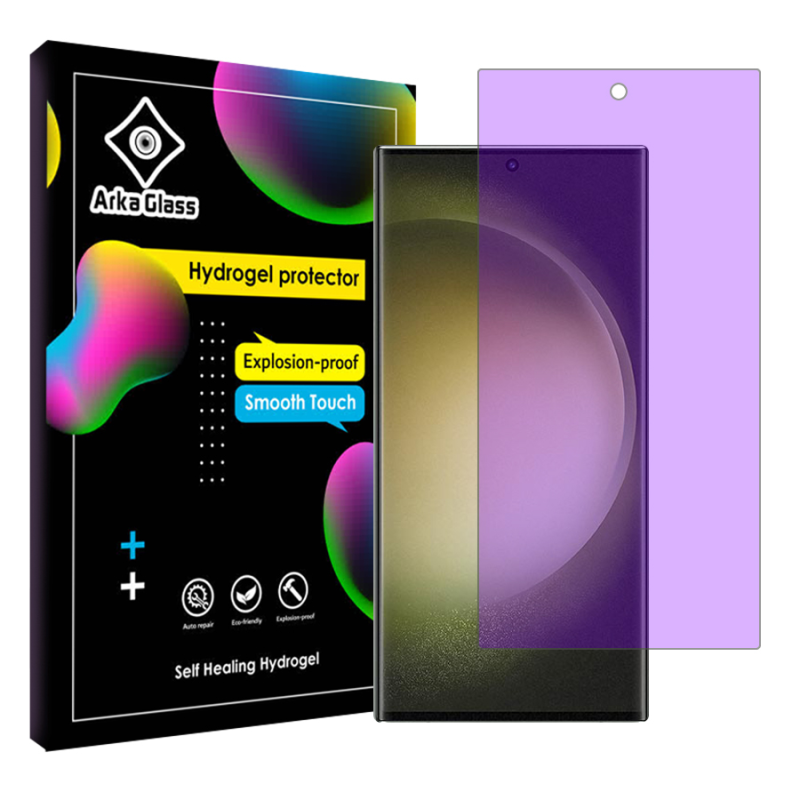 محافظ صفحه نمایش آنتی پرپل آرکا گلس مدل Tough مناسب برای گوشی موبایل سامسونگ Galaxy S23 Ultra