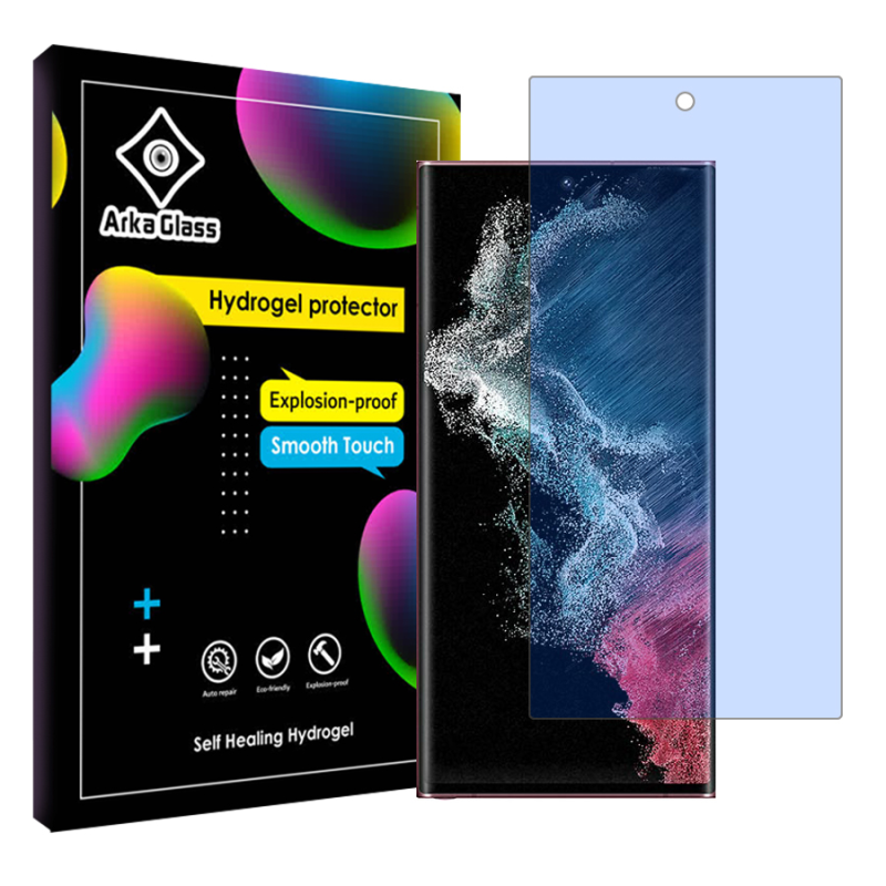 محافظ صفحه نمایش آنتی بلو آرکا گلس مدل Tough مناسب برای گوشی موبایل سامسونگ Galaxy S22 Ultra 5G محافظ صفحه نمایش آنتی بلو آرکا گلس مدل Tough مناسب برای گوشی موبایل سامسونگ Galaxy S22 Ultra 5G