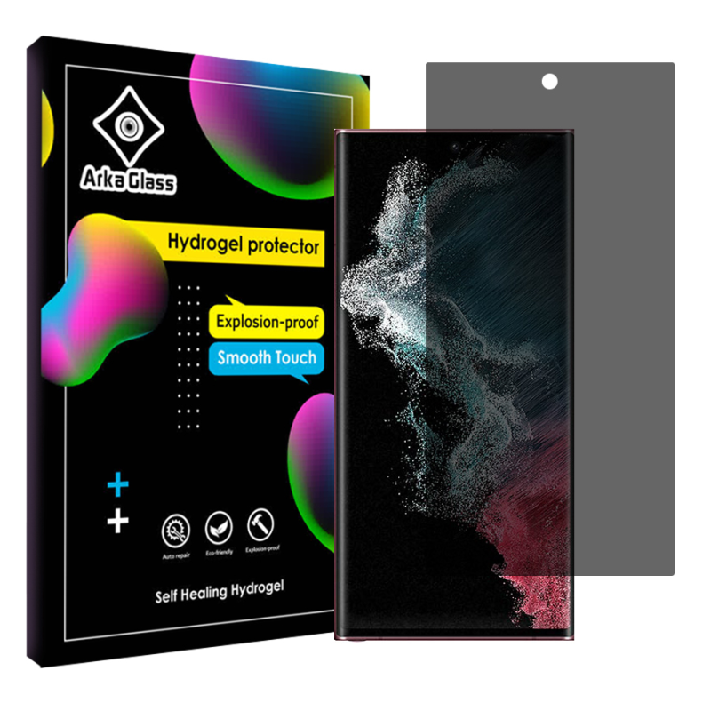 محافظ صفحه نمایش حریم شخصی آرکا گلس مدل Tough مناسب برای گوشی موبایل سامسونگ Galaxy S22 Ultra 5G محافظ صفحه نمایش حریم شخصی آرکا گلس مدل Tough مناسب برای گوشی موبایل سامسونگ Galaxy S22 Ultra 5G