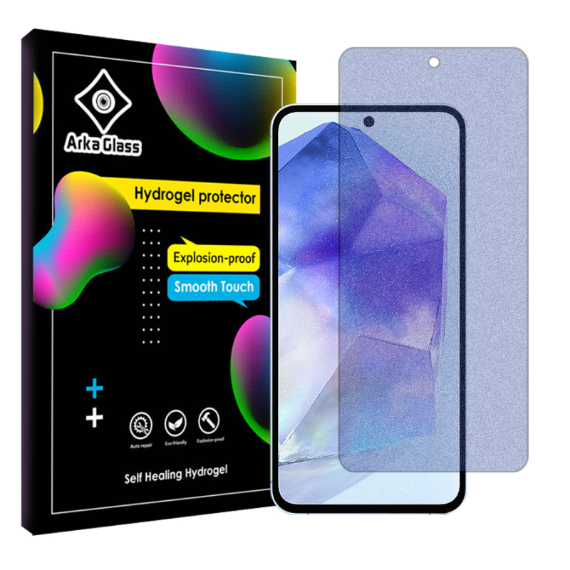 محافظ صفحه نمایش مات آنتی بلو آرکا گلس مدل Tough مناسب برای گوشی موبایل سامسونگ Galaxy A55 5G محافظ صفحه نمایش مات آنتی بلو آرکا گلس مدل Tough مناسب برای گوشی موبایل سامسونگ Galaxy A55 5G