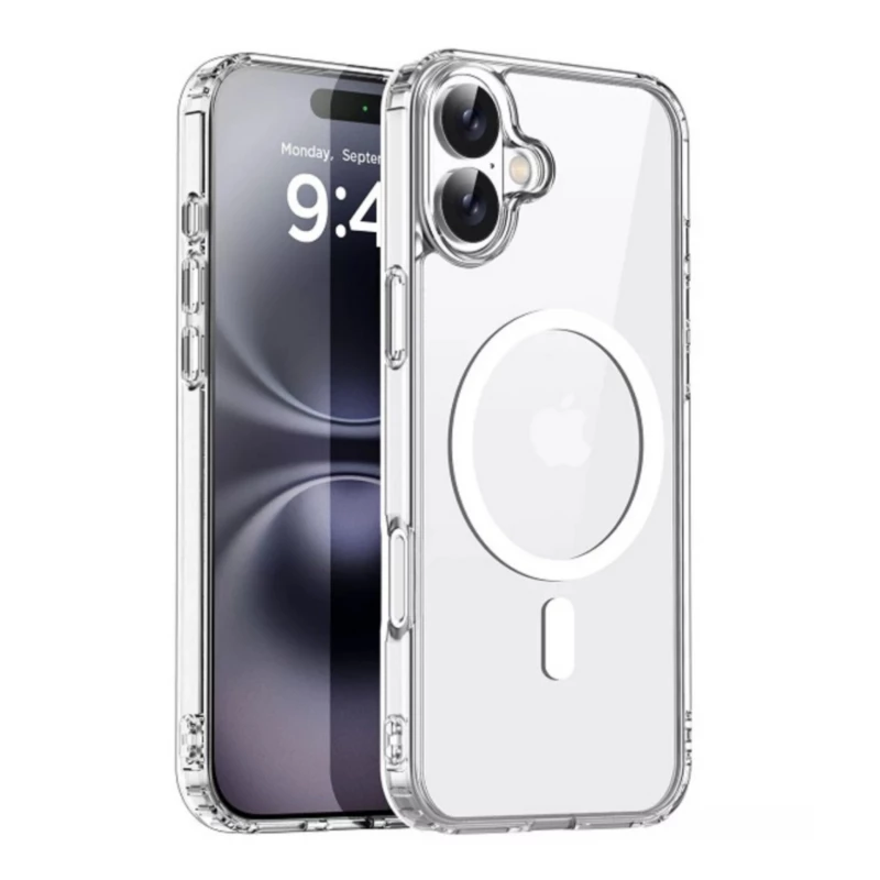 کاور زیفرند گوشی اپل iPhone 16 مدل Anti Shock Magsafe-بی رنگ شفاف کاور زیفرند گوشی اپل iPhone 16 مدل Anti Shock Magsafe-بی رنگ شفاف