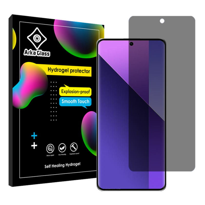 محافظ صفحه نمایش حریم شخصی آرکا گلس مدل Tough مناسب برای گوشی موبایل شیائومی Redmi Note 13 Pro Plus محافظ صفحه نمایش حریم شخصی آرکا گلس مدل Tough مناسب برای گوشی موبایل شیائومی Redmi Note 13 Pro Plus