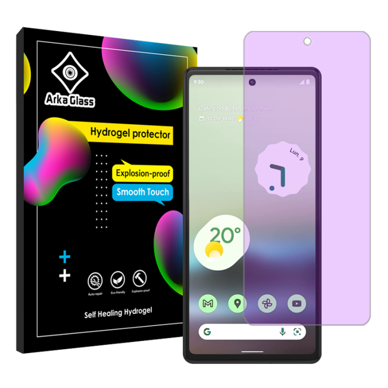 محافظ صفحه نمایش ضد اشعه بنفش آرکا گلس مدل Tough مناسب برای گوشی موبایل گوگل Pixel 6a محافظ صفحه نمایش ضد اشعه بنفش آرکا گلس مدل Tough مناسب برای گوشی موبایل گوگل Pixel 6a