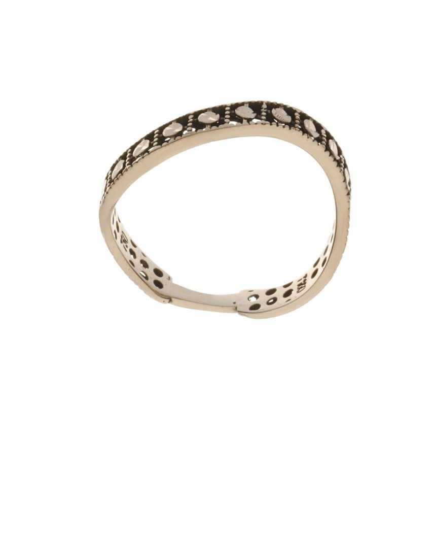 انگشتر طلا 18 عیار زنانه اپال گلد مدل میهن سیاه قلم ماریا کد sh0405 سایز 58