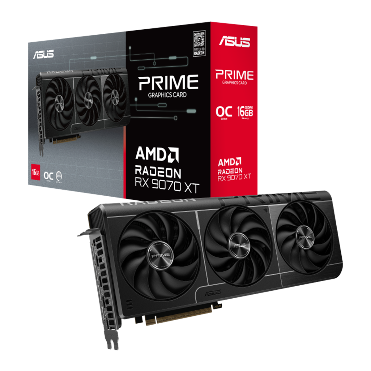 کارت گرافیک ایسوس مدل Prime Radeon RX 9070 XT OC Edition 16GB GDDR6 کارت گرافیک ایسوس مدل Prime Radeon RX 9070 XT OC Edition 16GB GDDR6