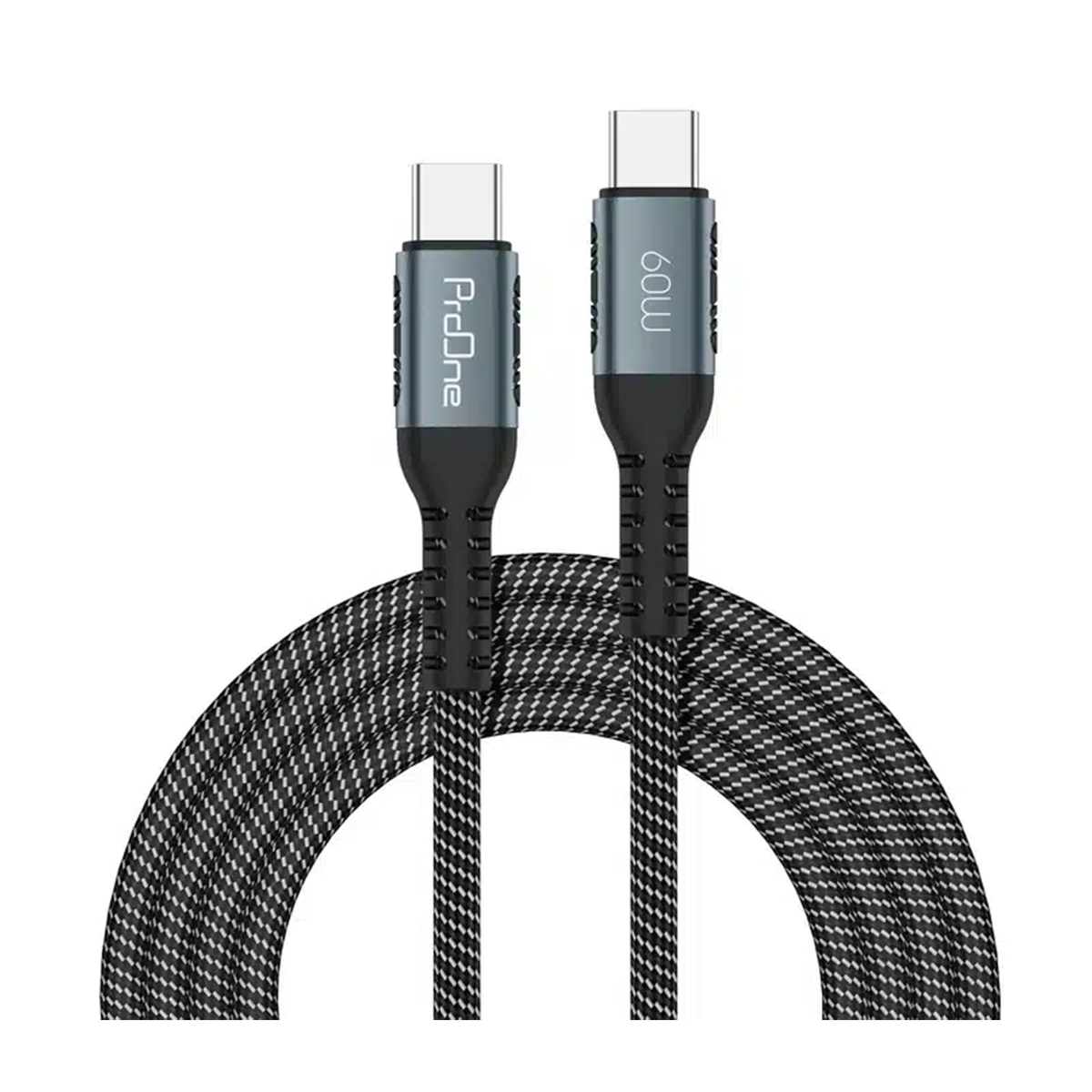 کابل دو سر تایپ سی پرووان مدل PCC104-مشکی کابل دو سر تایپ سی پرووان مدل PCC104-مشکی