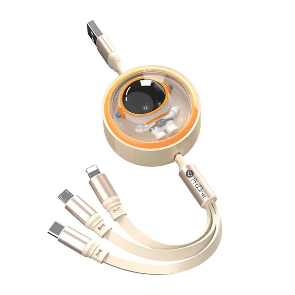 کابل لایتنینگ / تایپ سی / micro-USB پرووان مدل PCC128R طول 1.2 متر کابل لایتنینگ / تایپ سی / micro-USB پرووان مدل PCC128R طول 1.2 متر