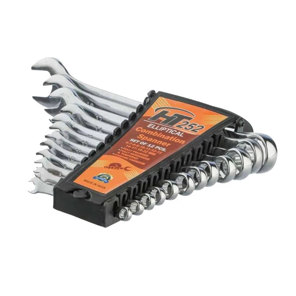 آچار یکسر تخت و یکسر رینگی  مدل HT 252 مجموعه 12 عددی-چند رنگ  آچار یکسر تخت و یکسر رینگی  مدل HT 252 مجموعه 12 عددی-چند رنگ