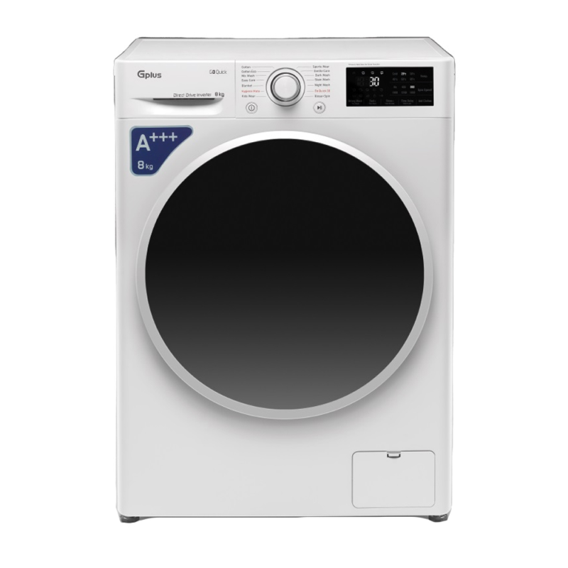 ماشین لباسشویی اتوماتیک جی پلاس مدل GWM-P87W ظرفیت 8 کیلوگرم ماشین لباسشویی اتوماتیک جی پلاس مدل GWM-P87W ظرفیت 8 کیلوگرم