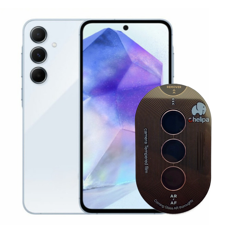 محافظ لنز دوربین چلیپا مدل Titanium مناسب برای گوشی موبایل سامسونگ Galaxy A55