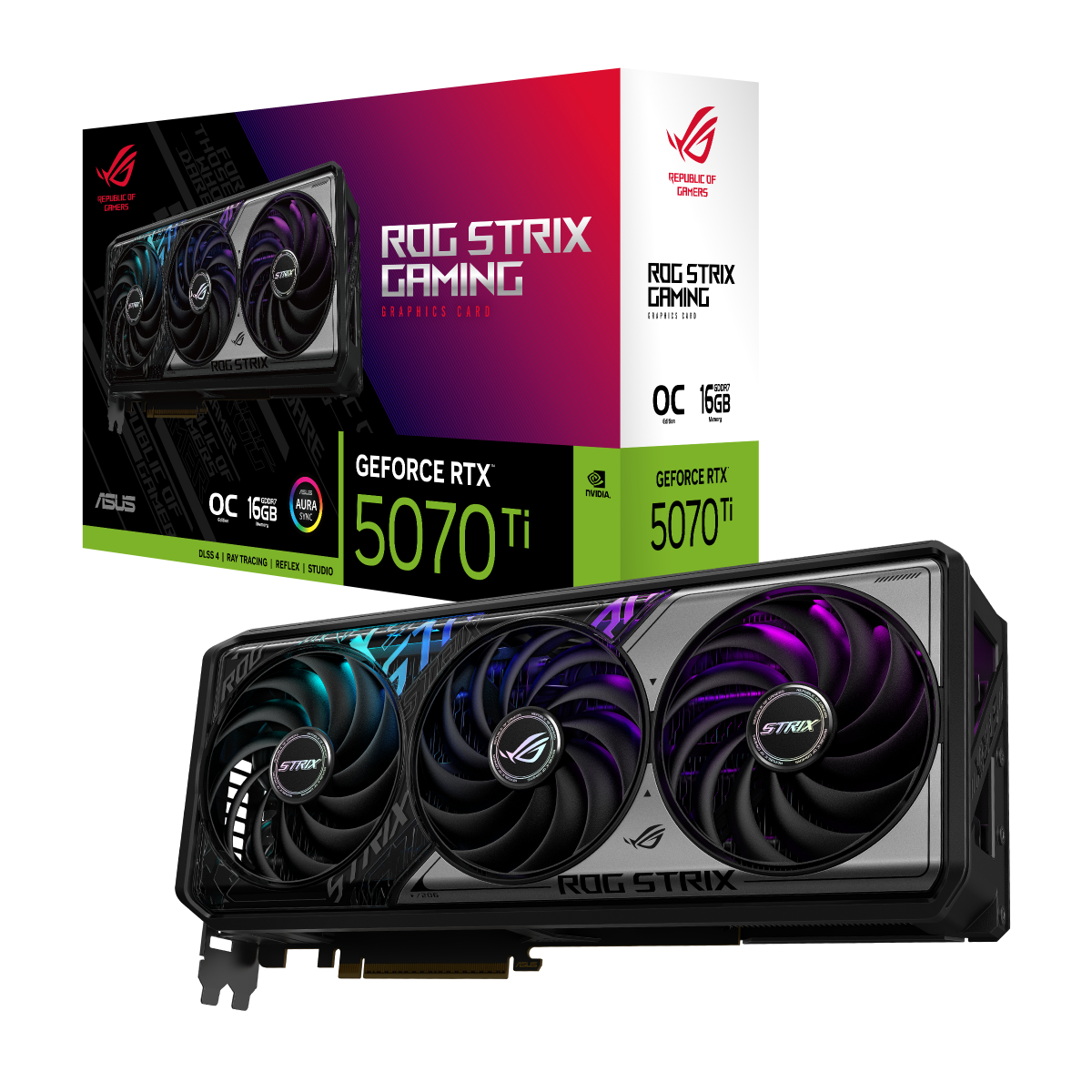کارت گرافیک ایسوس مدل ROG Strix GeForce RTX 5070 Ti 16GB OC Edition