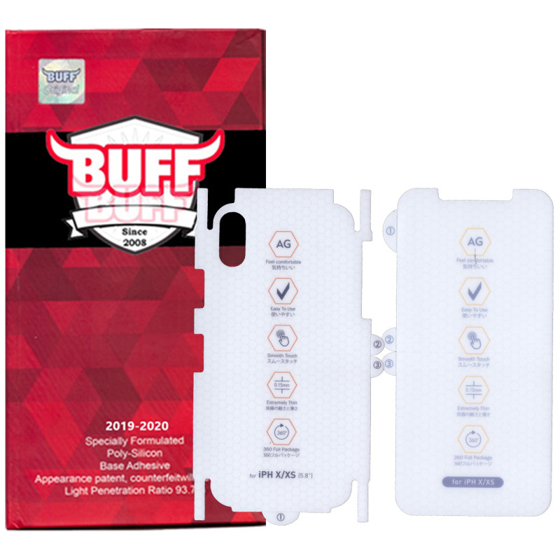 محافظ صفحه نمایش و پشت گوشی اپل iPhone X بوف مدل HgM15 محافظ صفحه نمایش و پشت گوشی اپل iPhone X بوف مدل HgM15