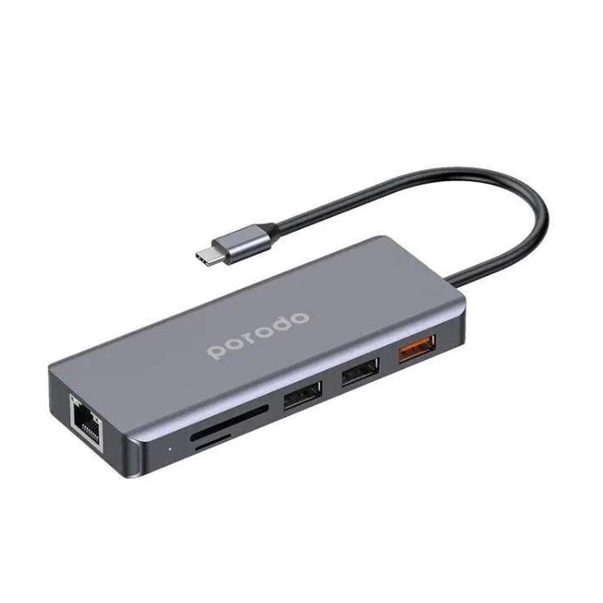 هاب یو اس بی 9 پورت  پرودو مدل PD-91CHB-GY-دودی هاب یو اس بی 9 پورت  پرودو مدل PD-91CHB-GY-دودی