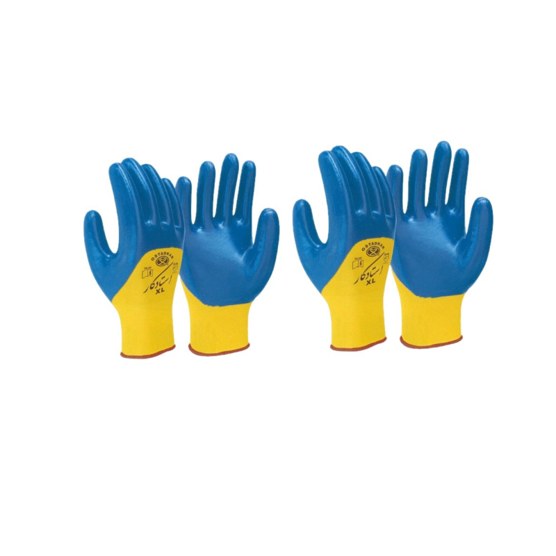 دستکش صنعتی استاد کار مدل نیتریل بسته 2 عددی دستکش صنعتی استاد کار مدل نیتریل بسته 2 عددی