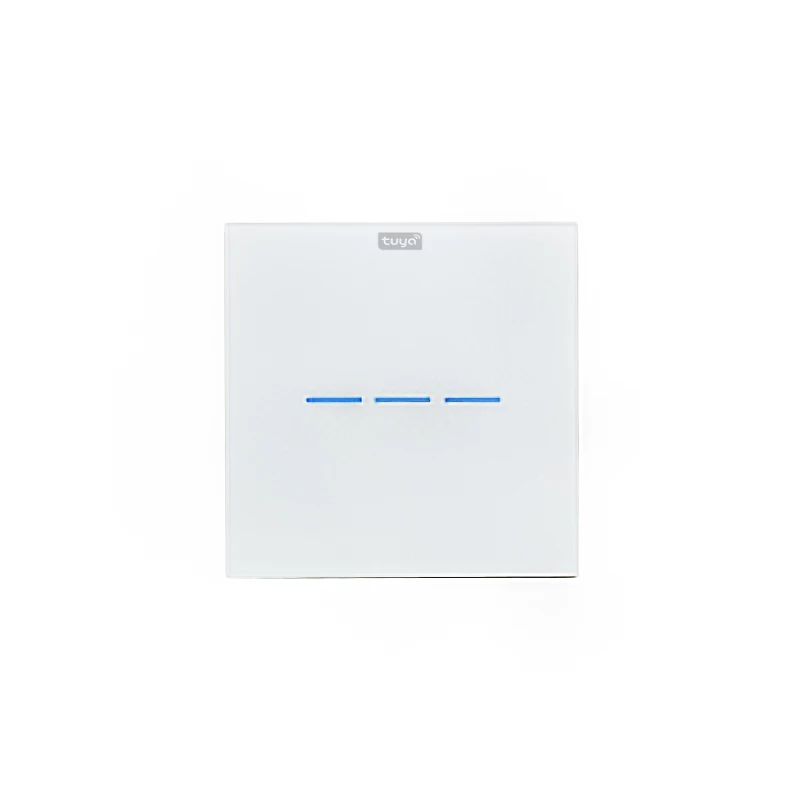 کلید هوشمند تویا مدل سه پل طرح خط Wi Fi-سفید کلید هوشمند تویا مدل سه پل طرح خط Wi Fi-سفید