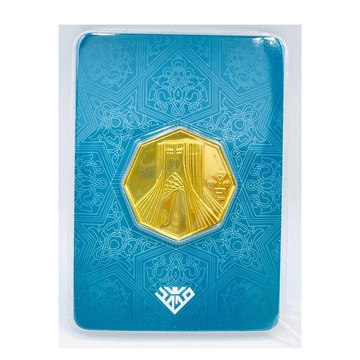 شمش طلا 10 گرمی 24 عیار طلای محمد طرح برج آزادی-10.00 شمش طلا 10 گرمی 24 عیار طلای محمد طرح برج آزادی-10.00