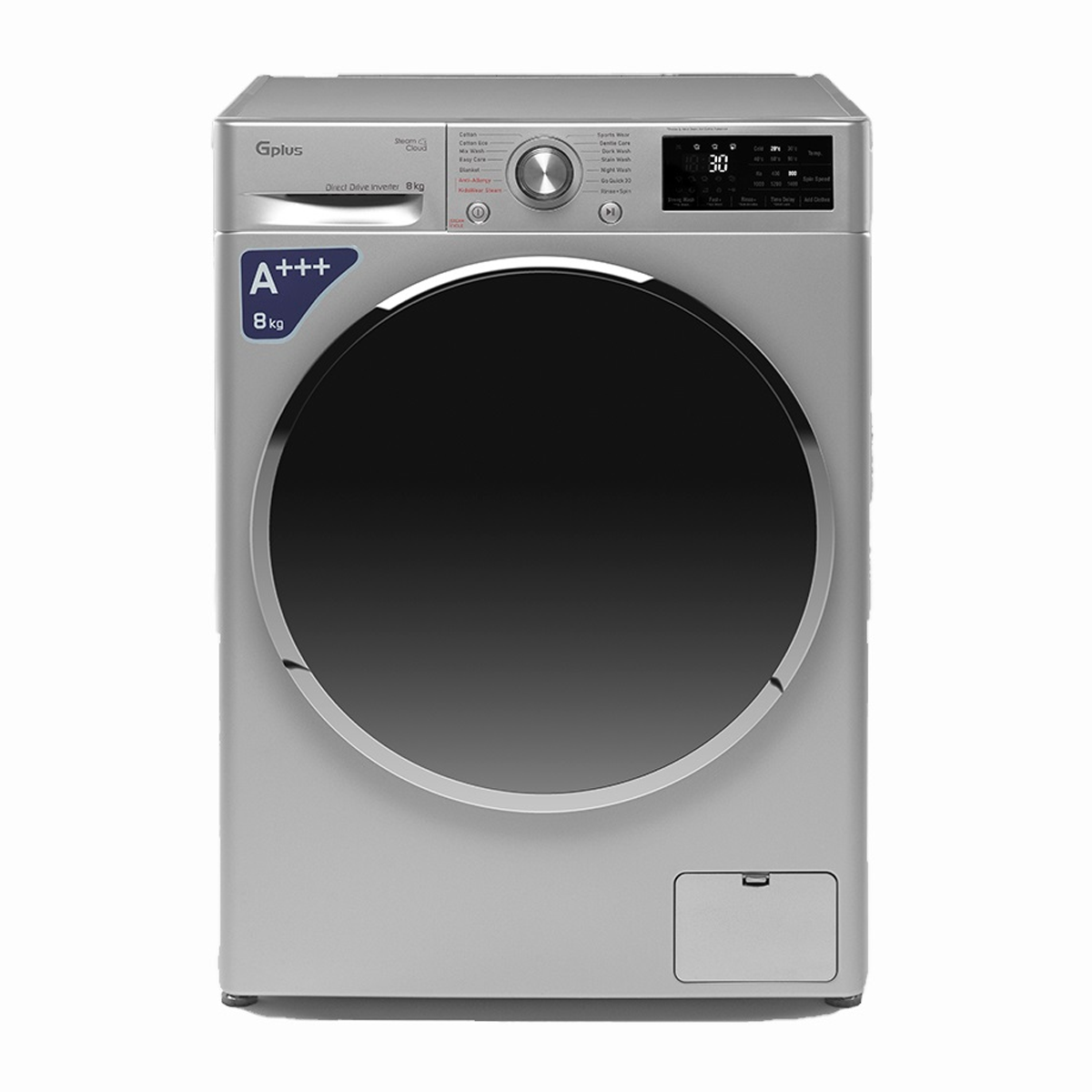 ماشین لباسشویی جی پلاس 8 کیلویی مدل GWM-M880S ماشین لباسشویی جی پلاس 8 کیلویی مدل GWM-M880S