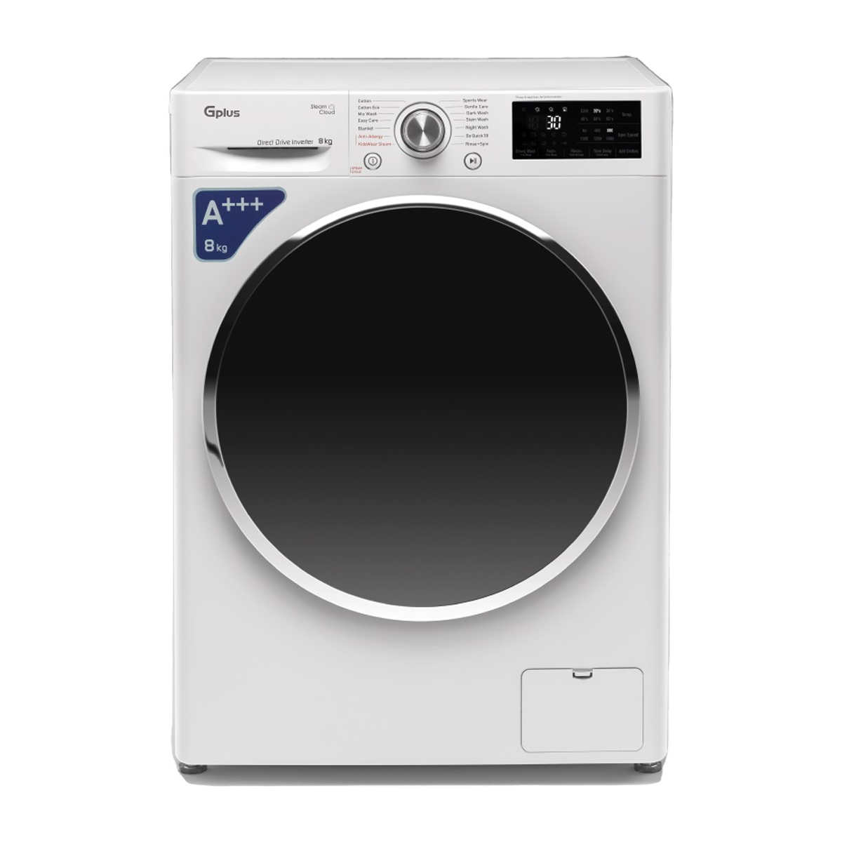 ماشین لباسشویی جی پلاس 8 کیلویی مدل GWM-M880W ماشین لباسشویی جی پلاس 8 کیلویی مدل GWM-M880W