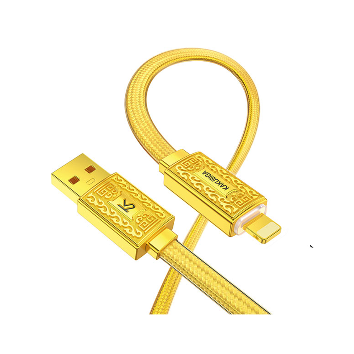 کابل لایتنینگ کاکوسیگا مدل  KSC-801 طول 1.2 متر-طلایی کابل لایتنینگ کاکوسیگا مدل  KSC-801 طول 1.2 متر-طلایی